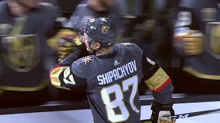 Golden Knights Shipachyov gets first NHL goal in first NHL game [upl. by Bum]