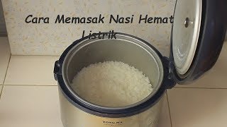 Dapur Cara Memasak Nasi Hemat Listrik dengan rice cooker [upl. by Aziram872]