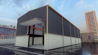 Building the shed roof rafters for a modern lean to  pent roof shed design [upl. by Aicsila]