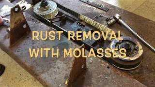 Tractor Restoration  Rust Removal with Molasses [upl. by Aralk]