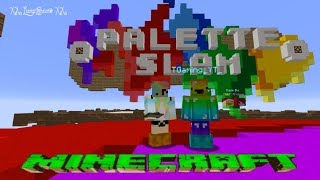 Minecraft palette slam  A fun and colourful minigame wT Gaming [upl. by Kleon816]