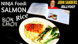 Miso Glazed Salmon from Frozen with BOK CHOY Ninja Foodi One Pot recipe booklet errors  water light [upl. by Norok]