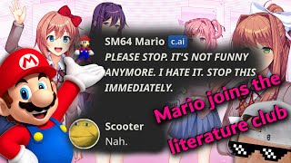 Mario joins the Literature Club and characterai has an existential crisis [upl. by Zilla]