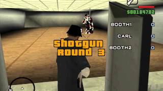 GTA San Andreas  AmmuNation Shooting Range Challenge  Completed with low weapons skills [upl. by Bergstrom]