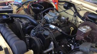 Jeep J10 first fire up after engine swap [upl. by Alemrac]