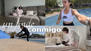 vlog 📚 slow morning  🧹 TAREAS en casa  nuevo TENDEDERO  salgo a correr 🏃‍♀️ [upl. by Leila]