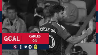 GOLAZO  Carles Gil curls home a beauty from 20 yards to give the Revs a 10 lead [upl. by Heigl701]