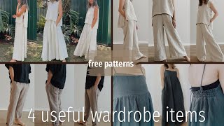 使えるワードローブ4選 DIY4 useful wardrobe itemsfree patterns [upl. by Dulce]