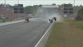 Gainesville Racetrack Crash Larry Dixon Survives [upl. by Kato]