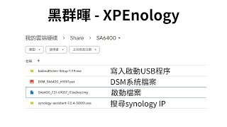 黑群暉  XPEnology  SA6400  721 update 5  小白教學  由零開始到大師 [upl. by Rorke684]