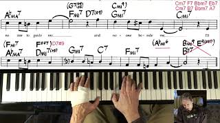 Who Can I Turn To 🎹 Jazz Piano College [upl. by Icnarf412]