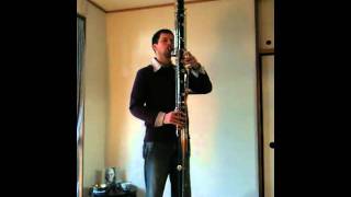 Poulenc quotUn Joueur De Flute Berce Les Ruinesquot on contrabass clarinet  Tokyo 15th March 2011 [upl. by Tamberg]