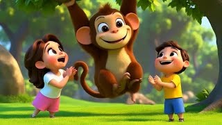 Monkey Monkey Strong and Bold 🙊  Kids Song  Baby Nursery rhymes and kids Poem 🫠 viralvideo [upl. by Lavinia]