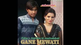 TITLE  HATHIN KI MOHABBAT  NEW MEWATI SONG 2024 SAALIM HATHIN [upl. by Frans173]