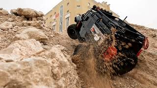 Traxxas Defender TRX4 1st outdoor at Mansoura Trail [upl. by Yenahpets994]