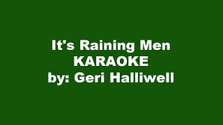 Its Raining Men Karaoke [upl. by Otilia665]