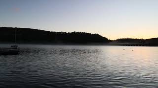 A few minutes before sunrise at Lake Vyrnwy No peopletalking [upl. by Pernick]