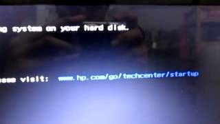 HP Harddisk Error 3F0 Boot Device Not Found Clip2 [upl. by Uokes813]