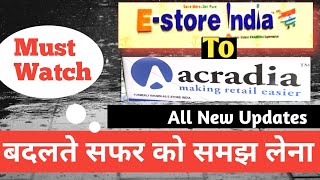 E Store India To Acradia  E Store India New Update  E Store New Business Plan  Aarogya Vani Live [upl. by Koloski]