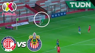 ¡EL GOLAZO QUE IBA A HACER PENUNA  Toluca 01 Chivas  AP20234tos  Liga Mx Femenil  TUDN [upl. by Essile176]