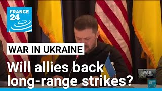 Ukraine presses for longrange strike support at Ramstein meeting • FRANCE 24 English [upl. by Lekkim352]