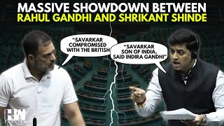 Indira Gandhi amp Savarkar Trade Of Words Between Rahul Gandhi amp Shrikant Shinde On VD Savarkar [upl. by Haraj414]