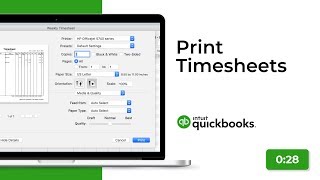 Print Timesheets  New in QuickBooks Desktop Mac [upl. by Lehsreh]