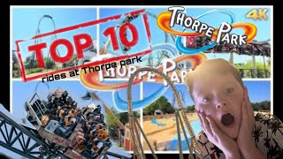 My top 10 rides at ￼Thorpe park ￼￼ [upl. by Jillian554]