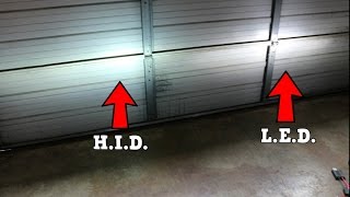 LED vs HID Headlights Which is better  2011 Honda Civic Si FA5 2018 Civic Type R [upl. by Legnaleugim]