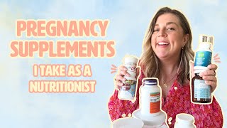 Best SUPPLEMENTS for a Healthy Pregnancy  What a Nutritionist Takes Best Prenatal Vitamins [upl. by Archle]