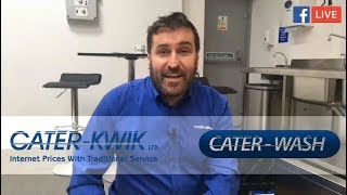 CaterKwik Livestream CaterWash CK2575AA DLUX Commercial Passthrough Dishwasher [upl. by Bosson]