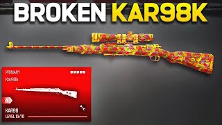 NEW KAR98k BROKEN LOADOUT on REBIRTH ISLAND WARZONE 3 [upl. by Nyloj]