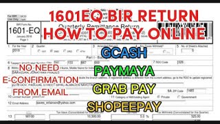 BIR FORM 1601EQHOW TO PAY ONLINEGCASH PAYMAYA amp CREDIT CARDS [upl. by Fredela]