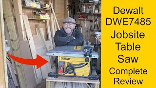 Dewalt DWE7485 Jobsite Table Saw Review [upl. by Ralph]