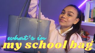 WHATS IN MY SCHOOL BAG  year 12  sixth form and college [upl. by Ailemor]