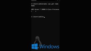 Checking the CPU name in a Terminal Windows Linux and Mac [upl. by Friend]