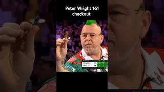 Peter Wright hits 161 checkout shorts trending darts viralvideo youtubeshorts india sports [upl. by Ajnot]