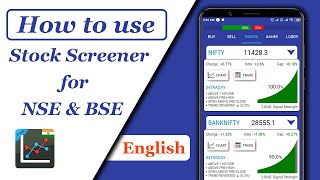 Stock Screener for Intraday  How to use [upl. by North]