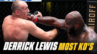 Derrick Lewis RecordSetting 14 Knockout Wins [upl. by Esertap]