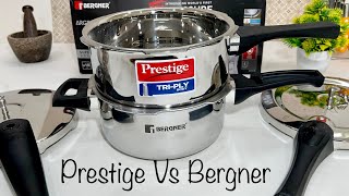 Prestige Vs Bergner triply steel cooker review  Best 2L25L Cooker [upl. by Bartie]