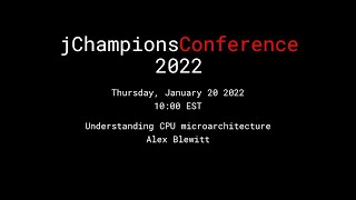 Alex Blewitt  Understanding CPU microarchitecture [upl. by Raddie109]