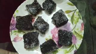 Eggless Lamington Cake how to make Eggless Lamington Cake without oven and condensed milk [upl. by Klement]