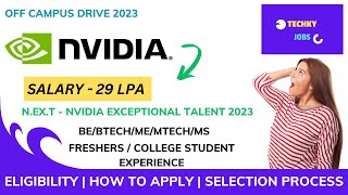 Nvidia hiring  nvidia hiring process for freshers  off campus drive for 2023 [upl. by Adora870]