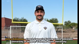 Coach Zauner Announces Henry Katleman as a Kicking Coach Assistant [upl. by Velick]