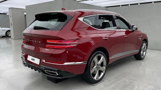 2023 GENESIS GV80 5 Seats Mauna Red  Maroon Brown amp Smokey Green Walkaround Review 4K [upl. by Enaerb]