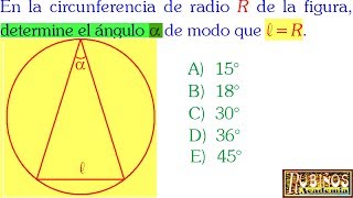 Examen Admisión a la Universidad UNI Ángulos en la Circunferencia Geometría Cepreuni Solucionario [upl. by Placia]