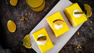 Eggless Sweet Lime Mosambi Cardamom Custard Cake [upl. by Martina]