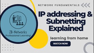 IP addressing amp Subnetting Explained  Network Fundamentals [upl. by Newhall]