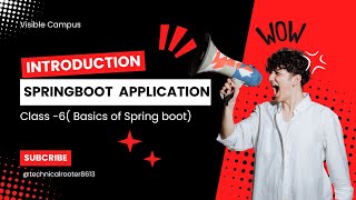 Class6 Spring Boot Basics  Project Creation  Dependencies [upl. by Neddra311]