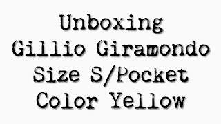 Gillio Giramondo S Epoca Yellow unboxing  pocket size travelers notebook [upl. by Dowlen673]